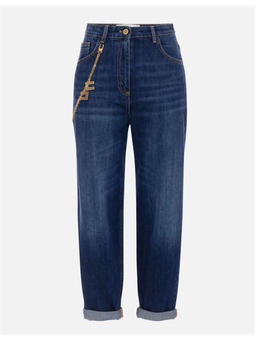 JEANS CON CATENA GIOIELLO ELISABETTA FRANCHI | PJ14D56E2104 Blue denim